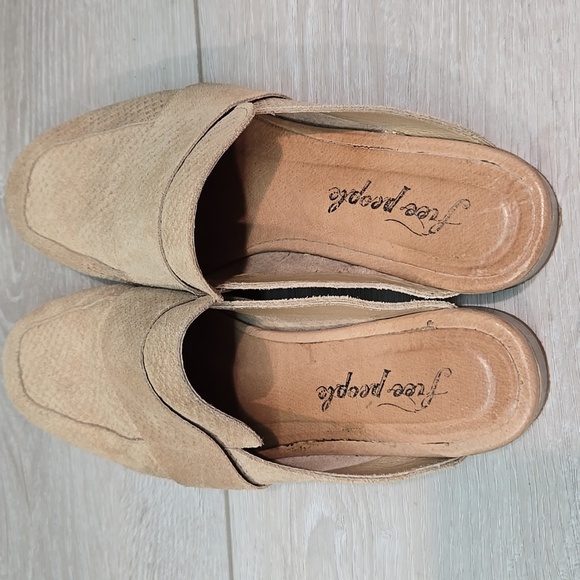 Free People Women's Taupe Tan Loafers Slip On Shoes Sz 38/7 - Picture 4 of 11